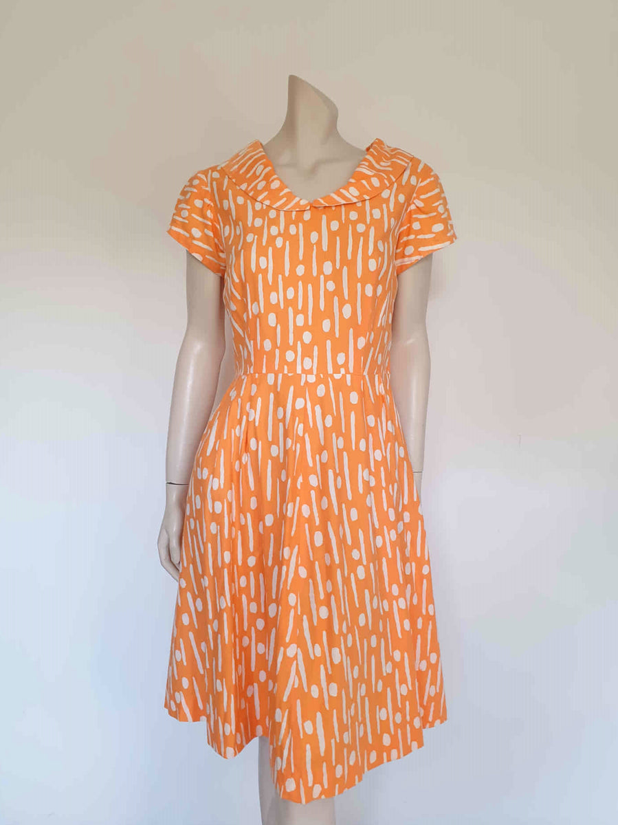 60's/70's Pink and Red Polka Dot Sleeveless Dress by Aloha Authentic main image 1