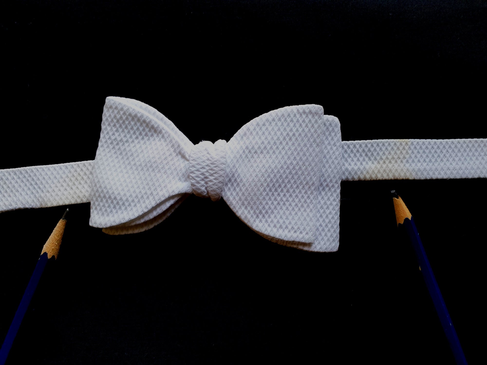 vintage white marcella bow tie - white tie formal