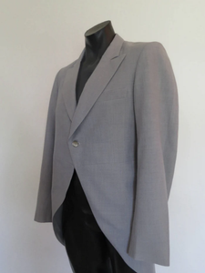 Size 2 - Grey Morning Coat, Tailcoat by Adelaide Tailoring - 1970s