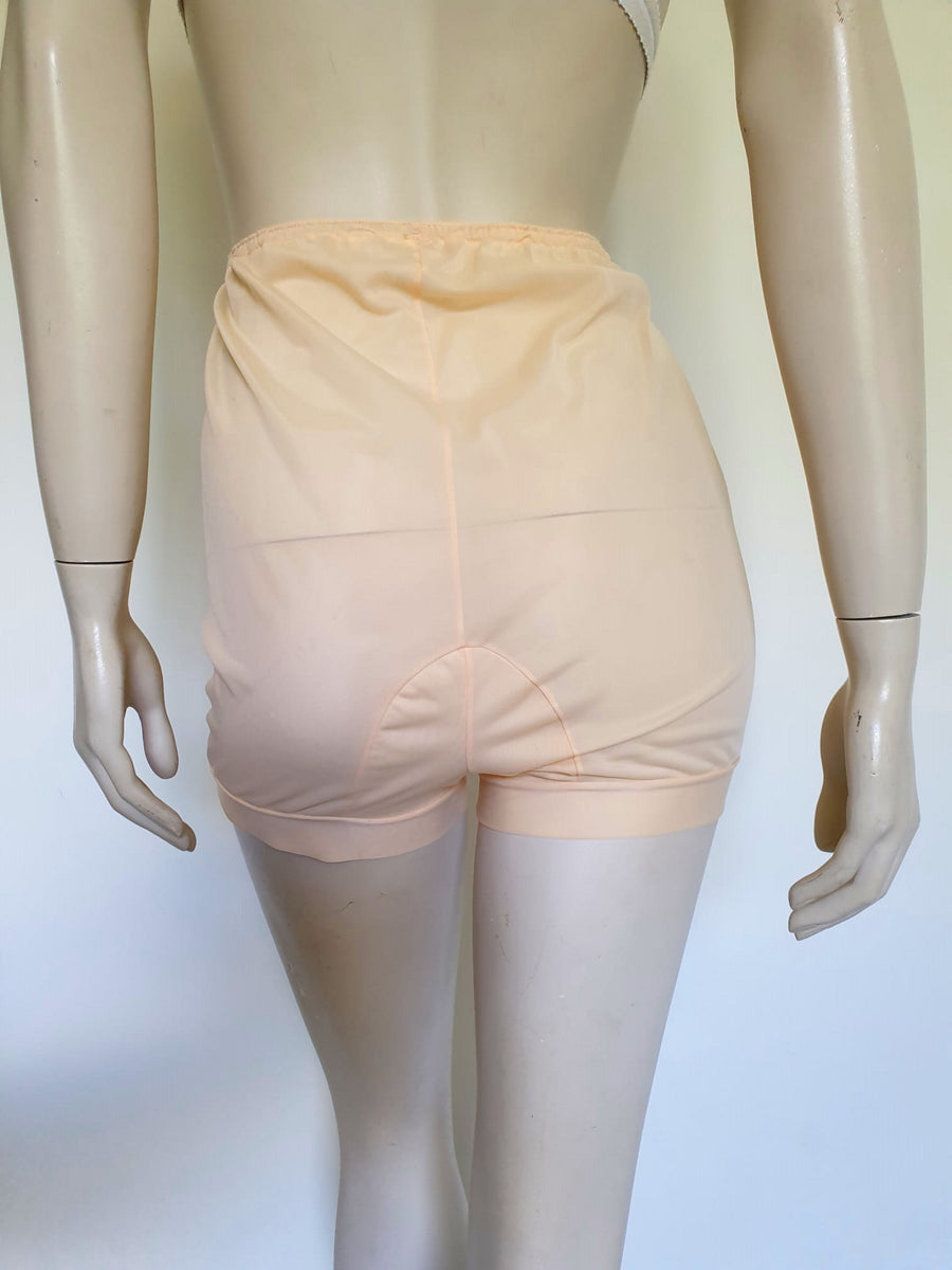 1950s Peach Nylon Panties, Nana Pants, by Prestige M Louisa Amelia