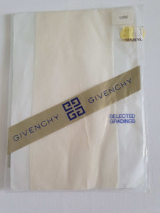 1980s vintage sheer ivory pantyhose by Givenchy large