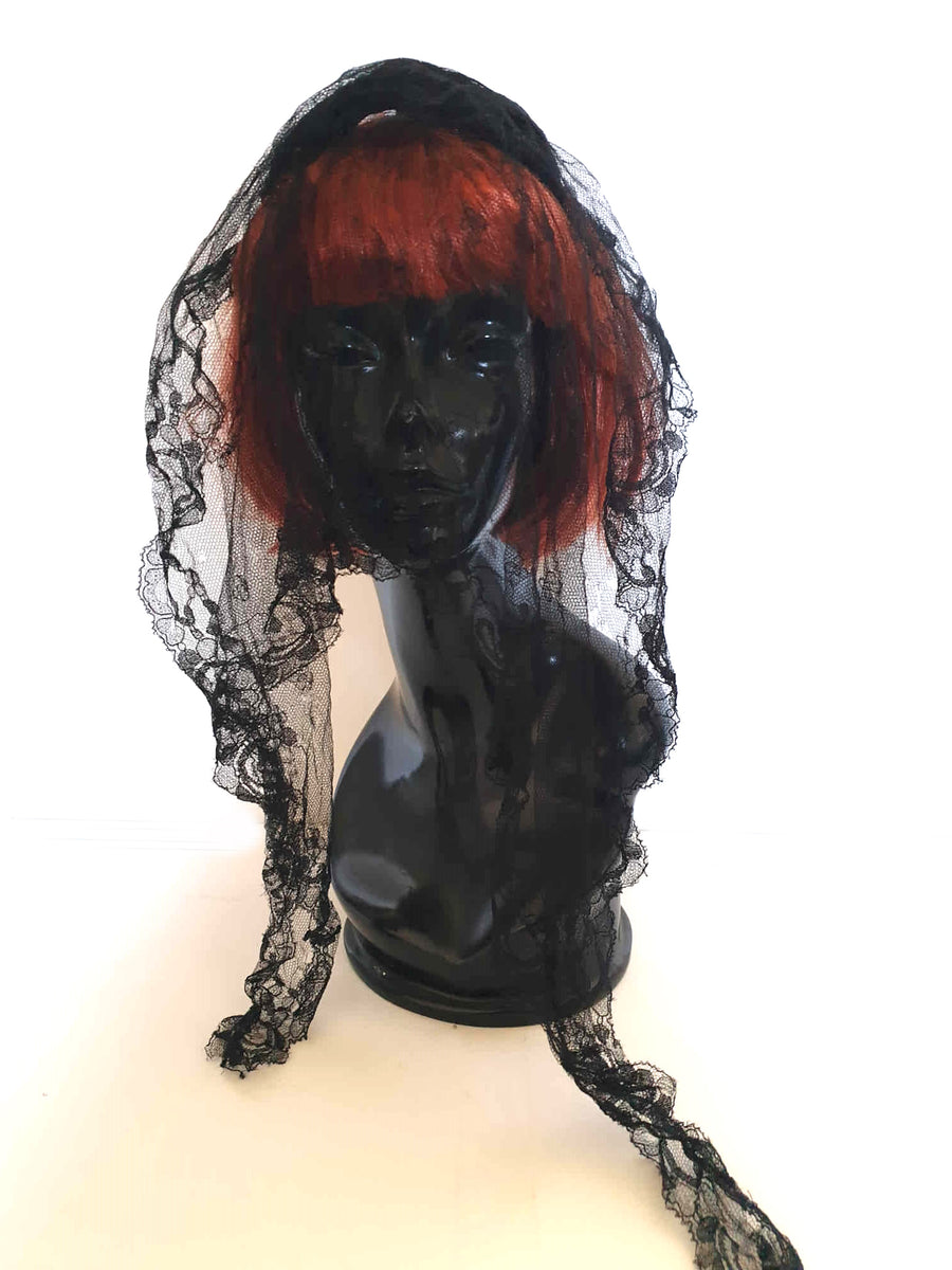 Thrashed 1950s Funeral Veil - Halloween Costume – Louisa Amelia Jane ...
