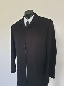 vintage  black high buttoned leisure jacket by Arch size 38
