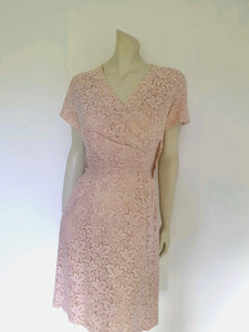 vintage 1960s blush pink lace dress by Deja - Medium