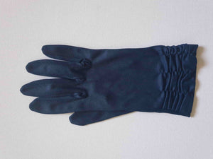 1960s vintage short navy blue gloves size 7
