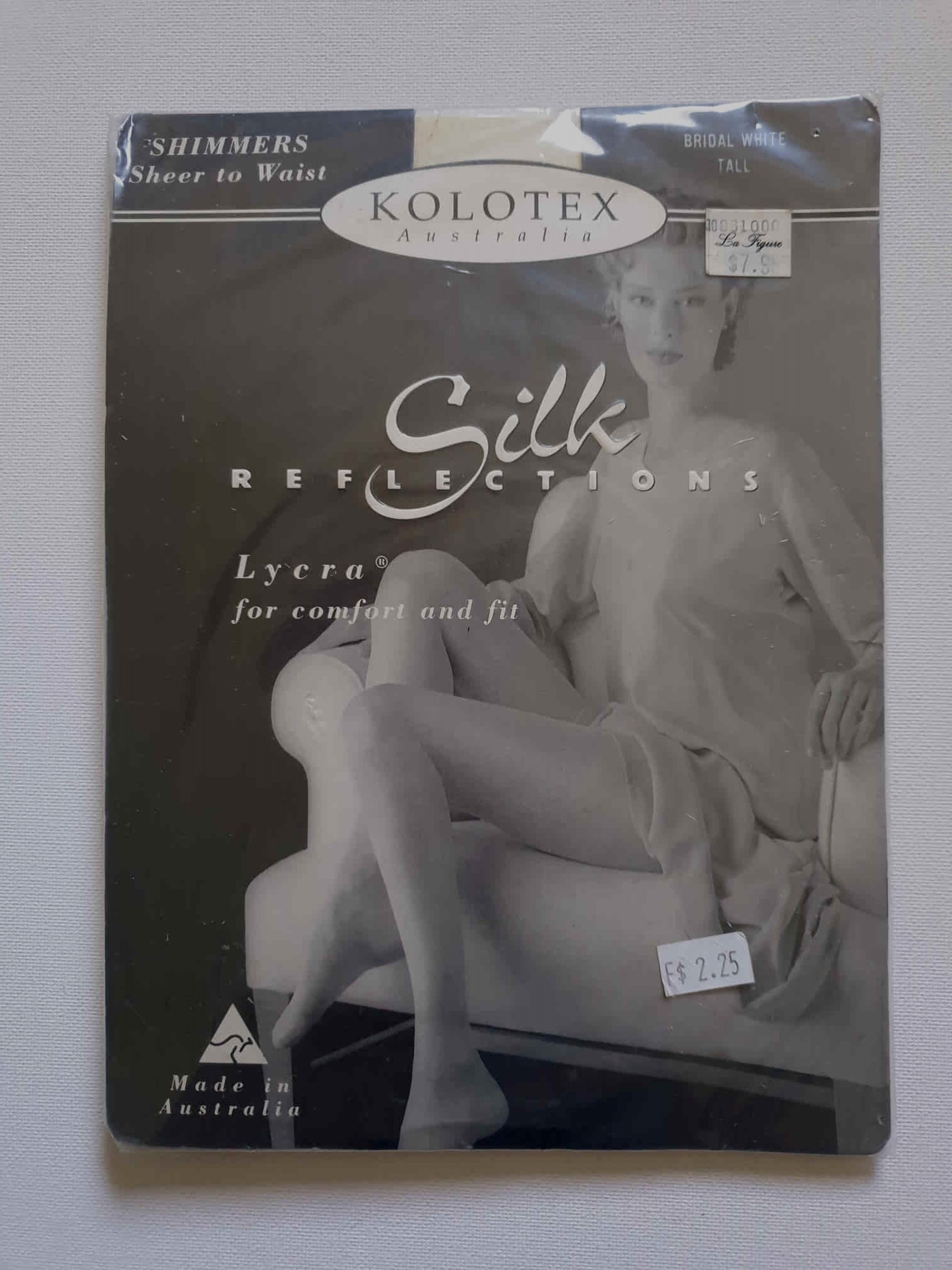 Kolotex Silk Reflections White Pantyhose - Talls - New Old Stock