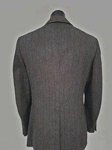 1960s vintage grey double breasted jacket by frieze - Bud Tingwell estate size 40L