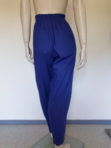 1980s vintage baggy pants blue new old stock
