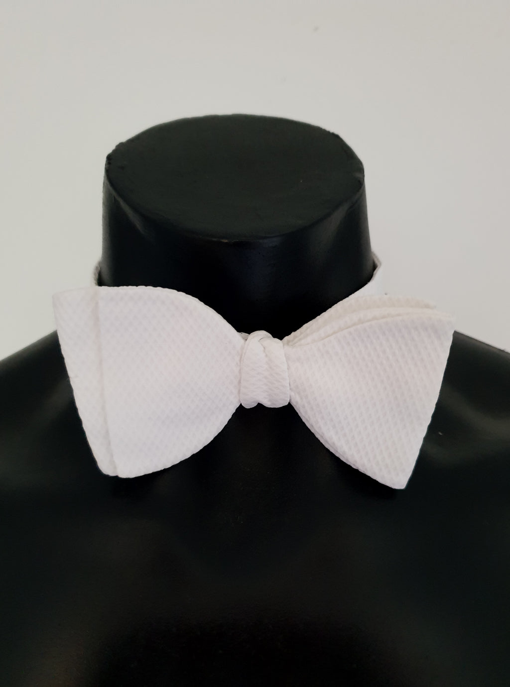 vintage white marcella bow tie - white tie formal