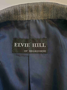 Grey houndstooth jacket with pockets by Elvie Hill - Large