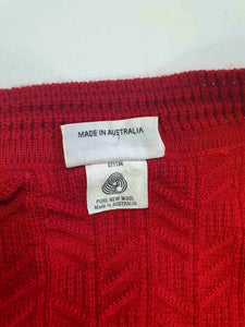 1980s Red Wool Cardigan Jacket by Counterparts - S
