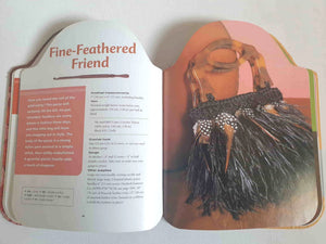Great little book of patterns for vintage style crocheted bags by designer Candi Jensen. Totes, hobo bags, coin purses and a waterproof beach bag crocheted from recycled shopping bags. Some designs use granny squares, some are embellished with feathers and beads. Hard cover book. 15 designs and 111 pages. Published 2005 by Storey Books, USA.