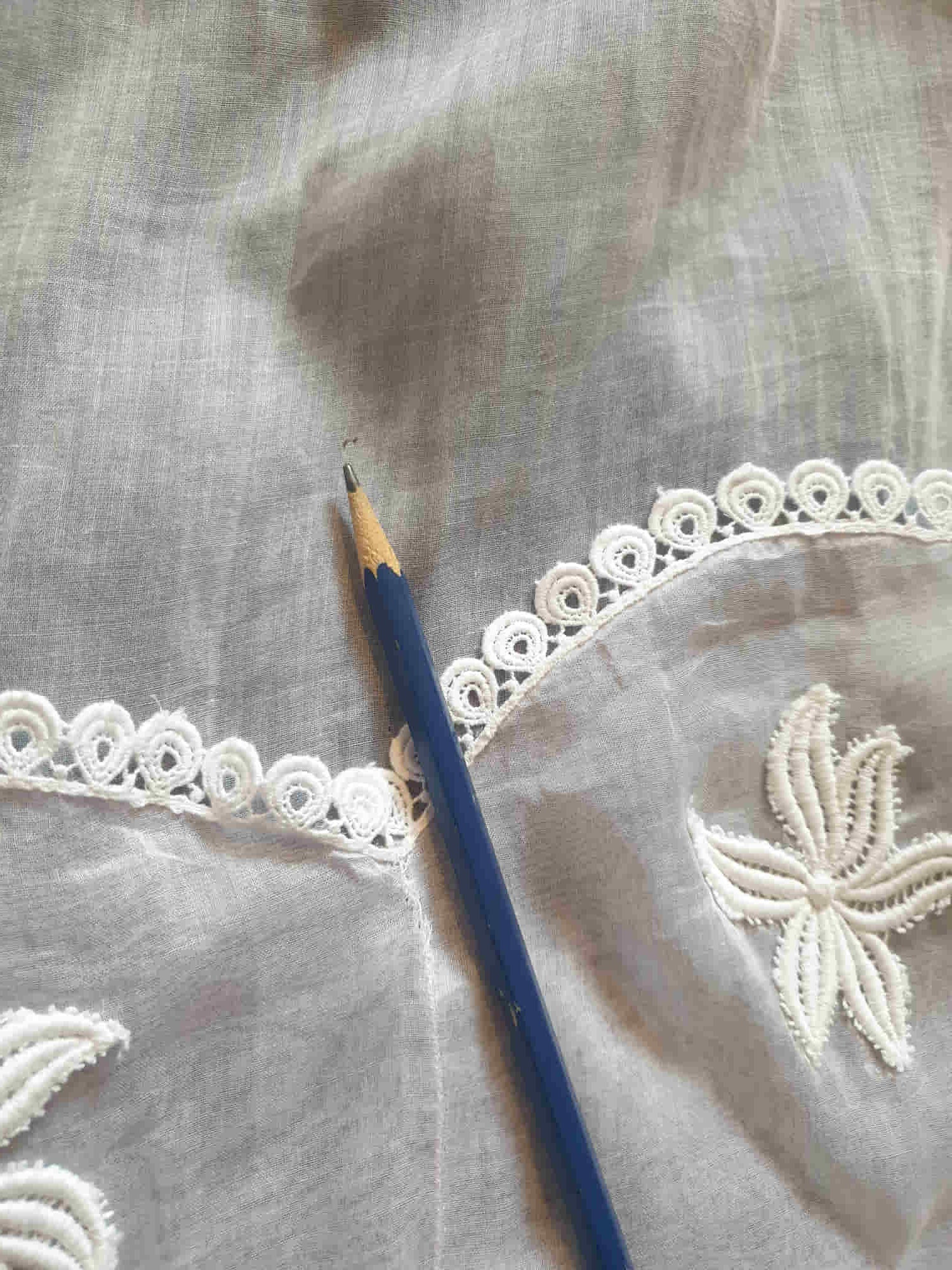 1950s Sheer Pale Pink Organdy Half Apron, Hostess Apron