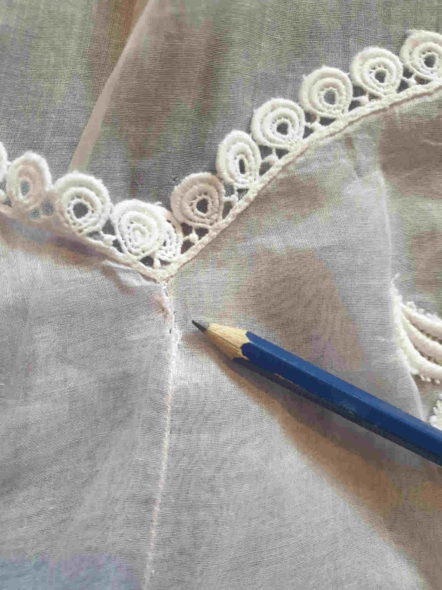 1950s Sheer Pale Pink Organdy Half Apron, Hostess Apron