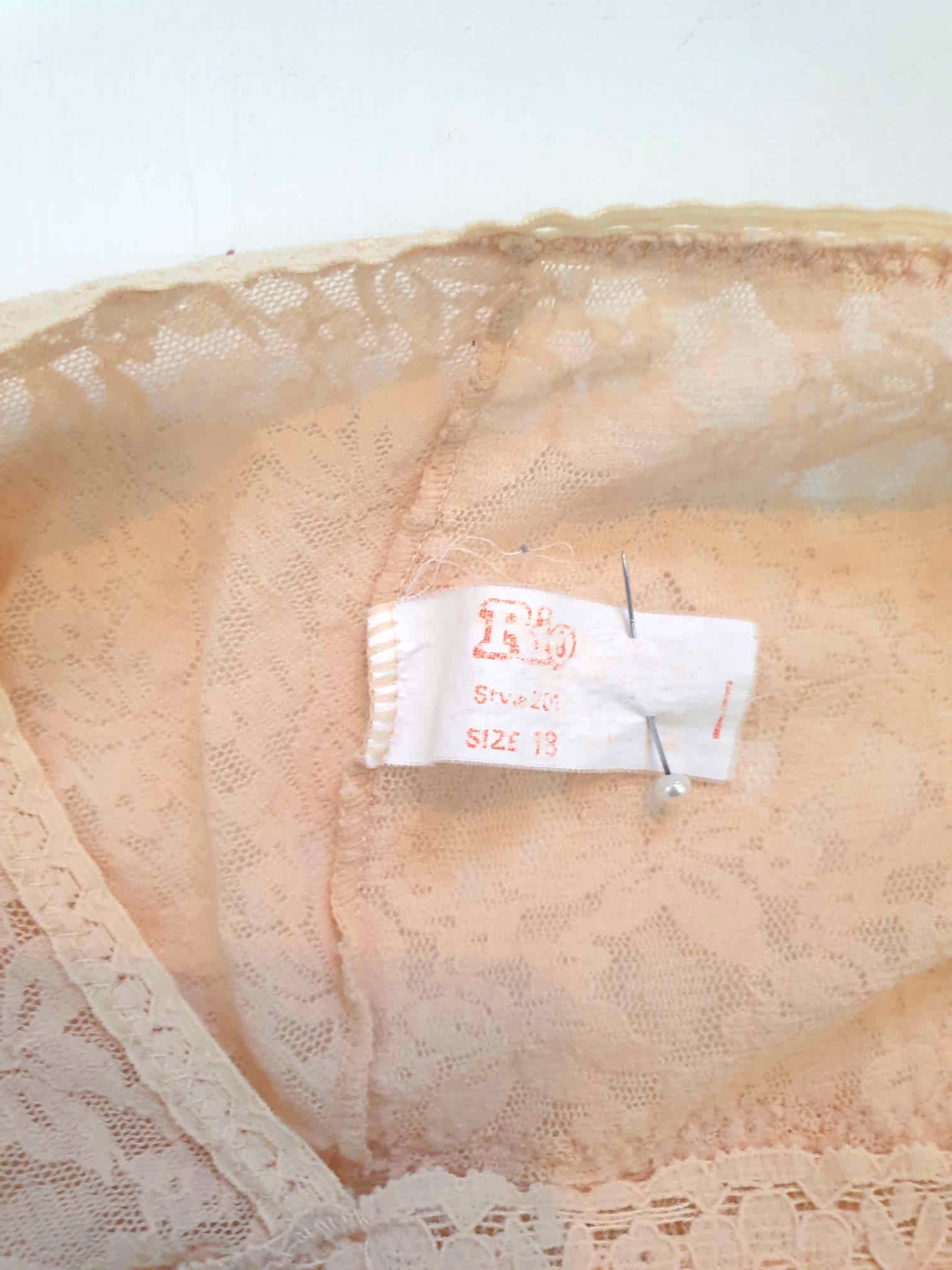 Vintage 1980s Rio lingerie label