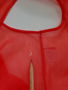 1960s vintage sheer red nightgown and peignoir negligee set Medium