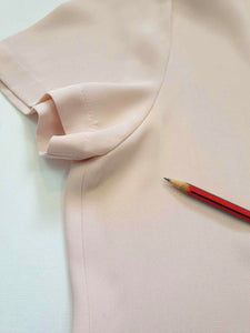 1980s Pale Pink Skirt & Top Set by Suzanne Gregory - M to L