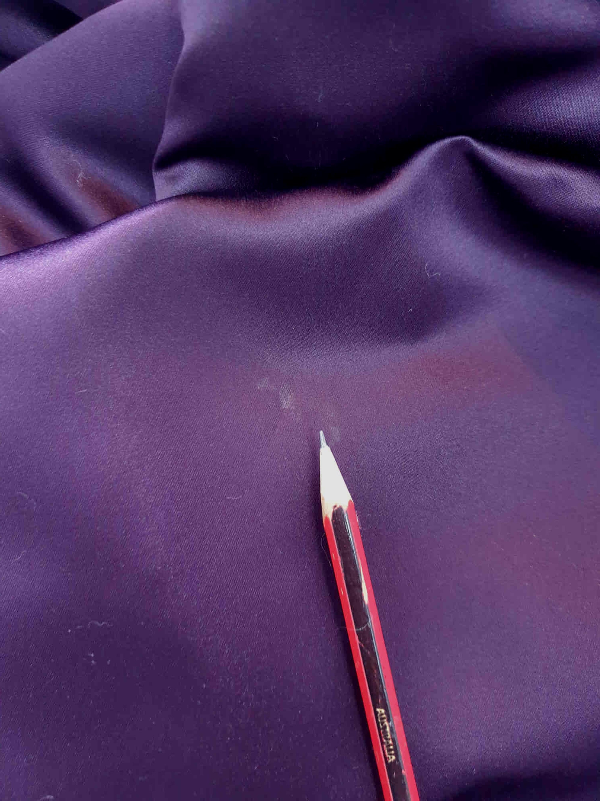 1980s Aubergine, Purple, Formal Dress With Rear Bow & Bling by Aurelie - XS