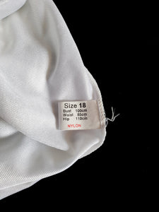 Lacy White Slip - L