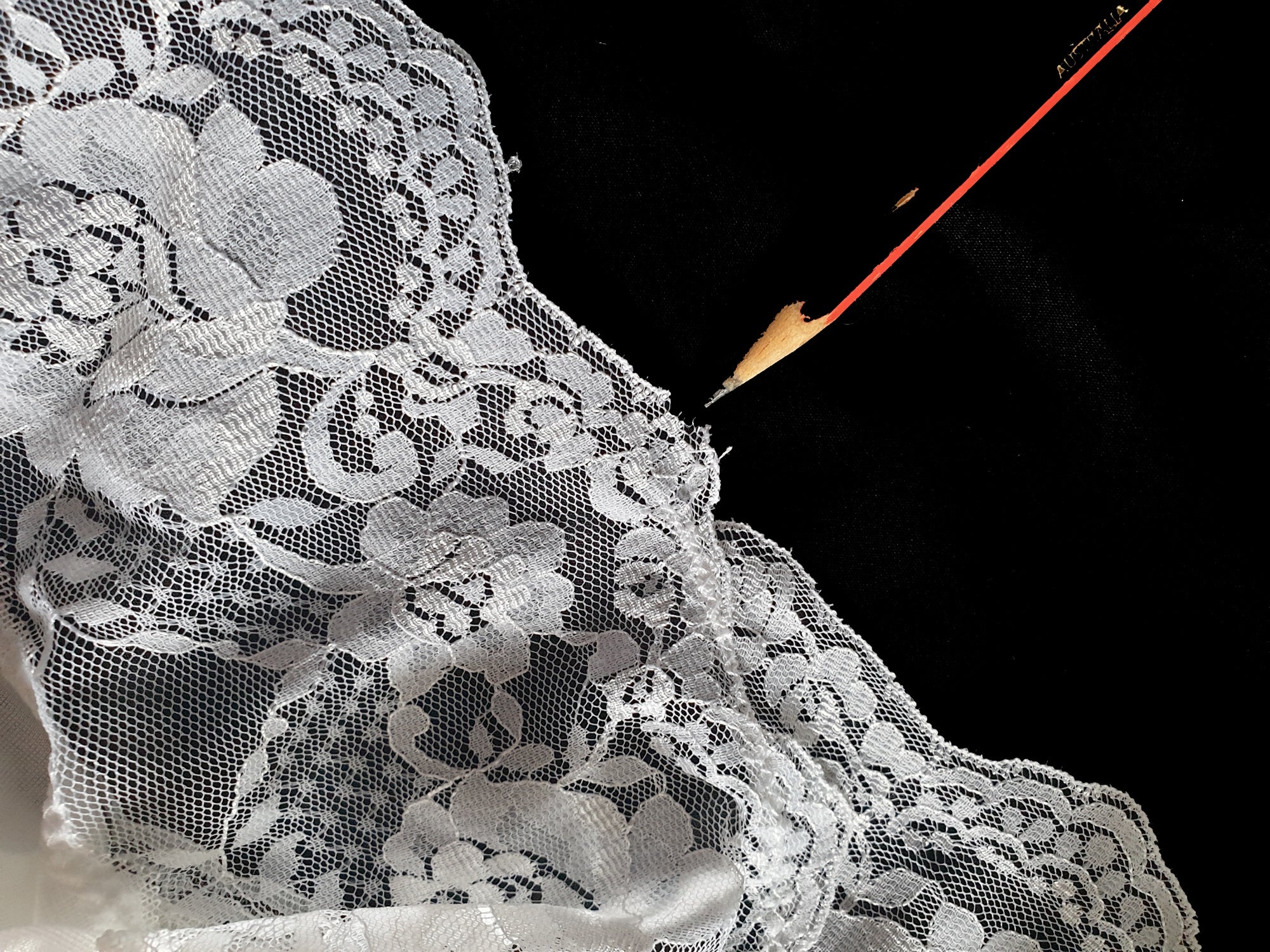 Lacy White Slip - L
