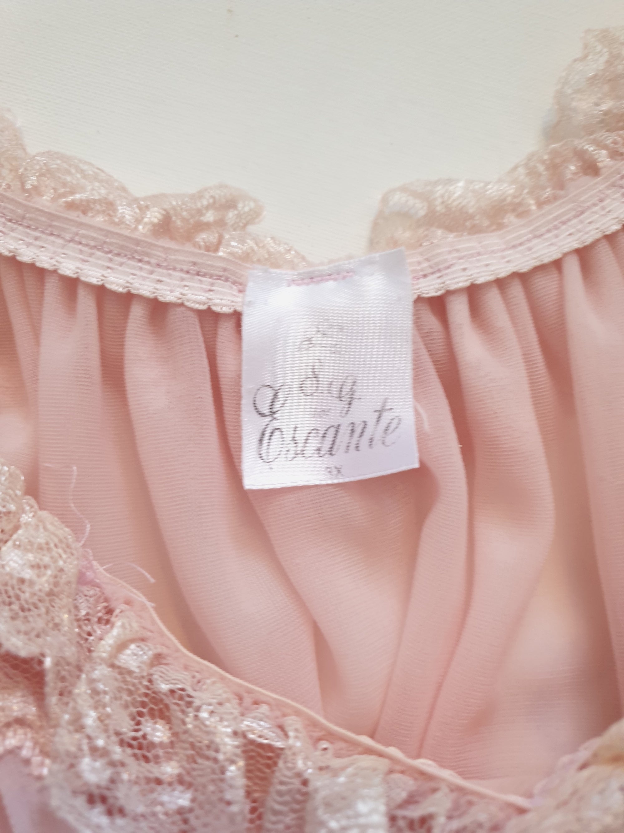 vintage escante lingerie label