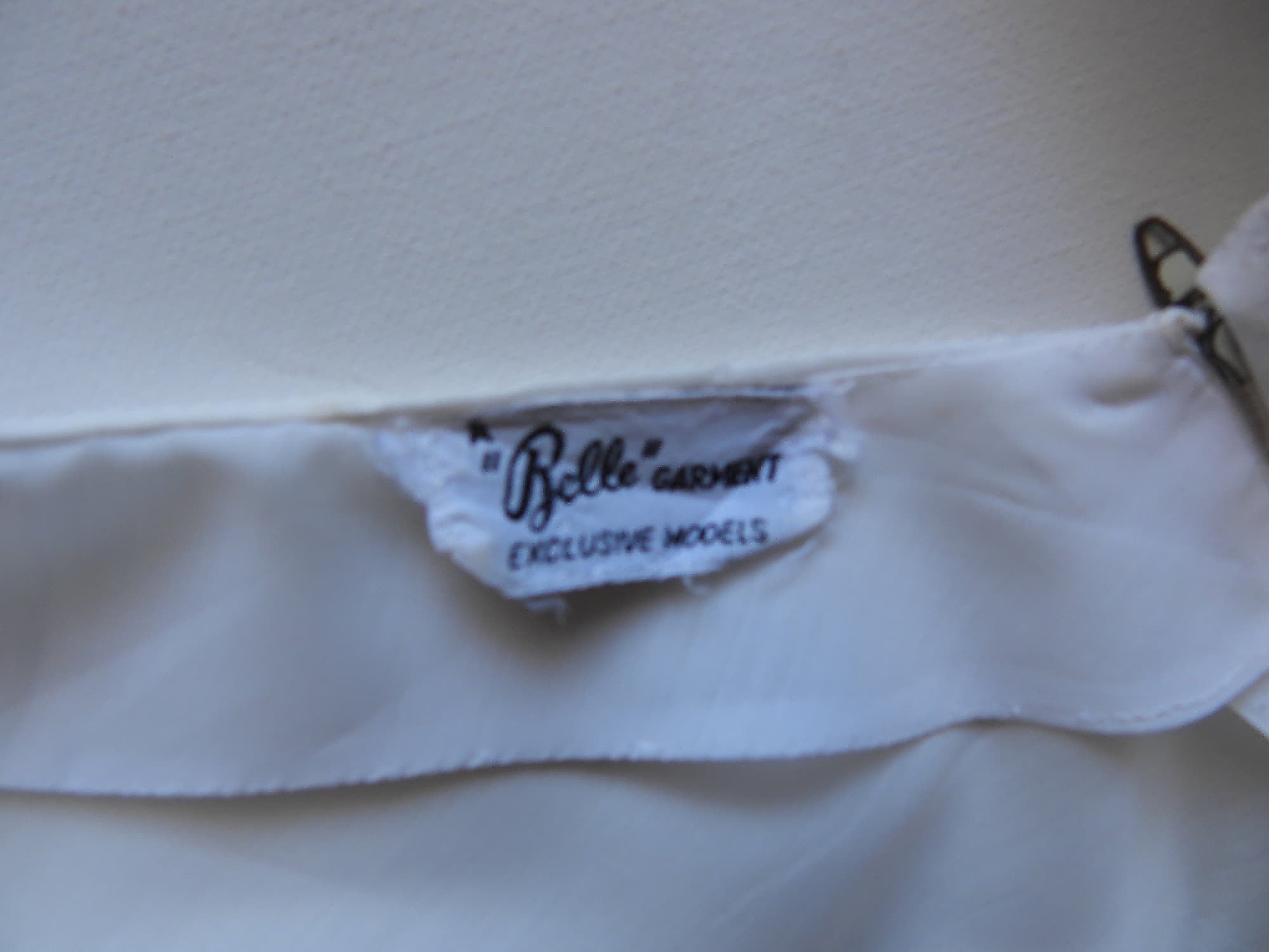 Belle Garments label 1960s