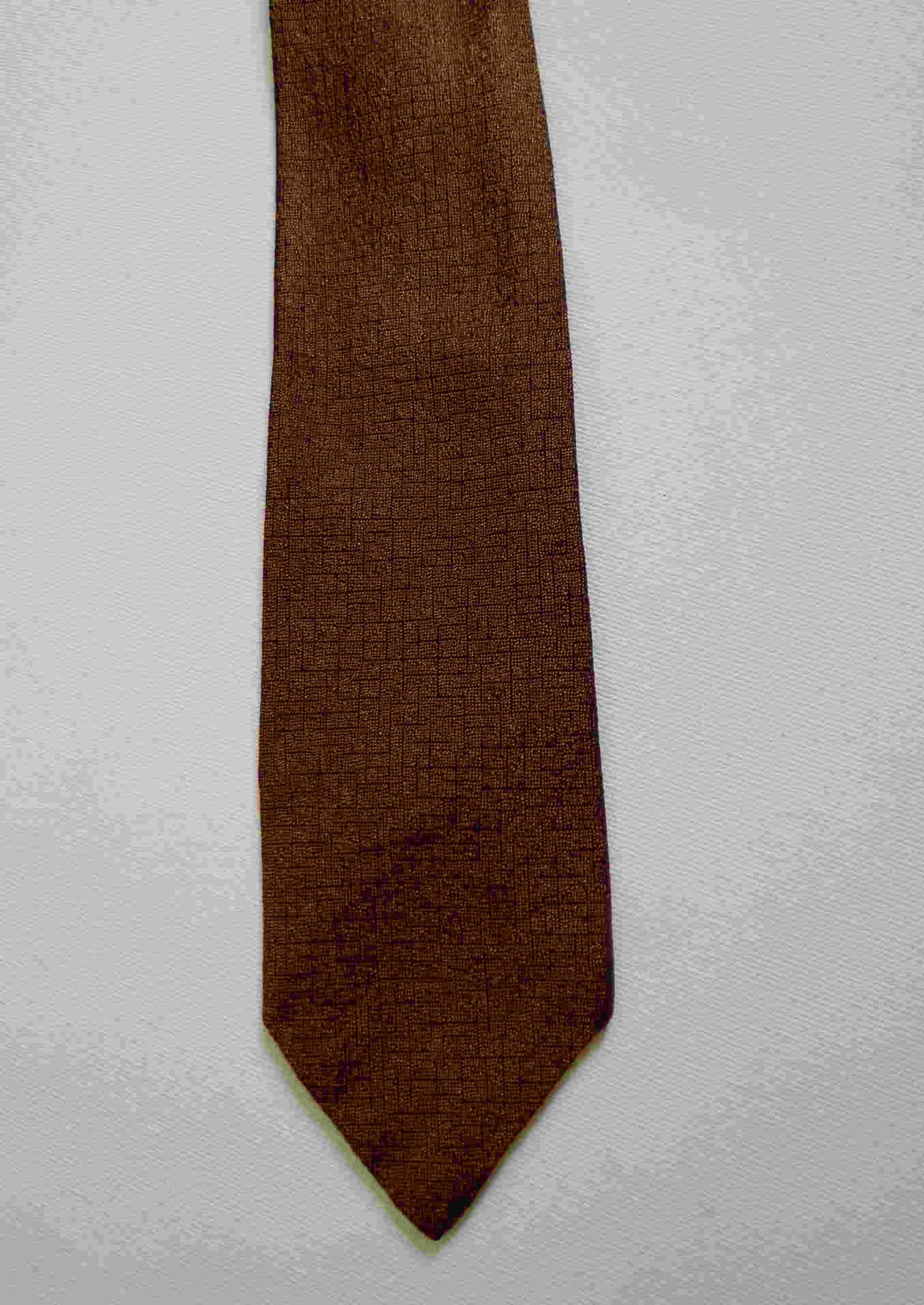 1960s Dark Bronze Skinny Tie