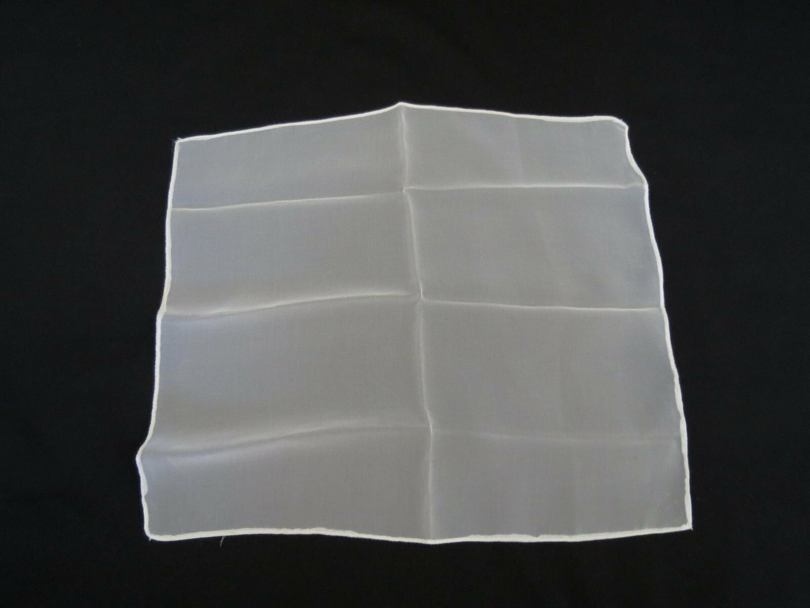 vintage pocket square handkerchief white