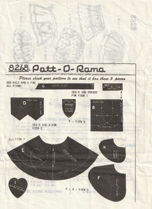 vintage pattern set of aprons patt-o-rama 8268