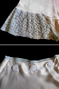 vintage pink satin tap pants panties 1940s or 1950s small to medium