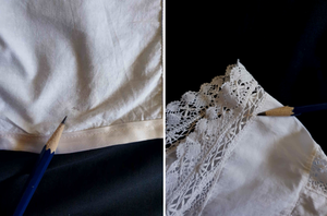 antique edwardian corset cover camisole with lace insertion and pin tucks small 