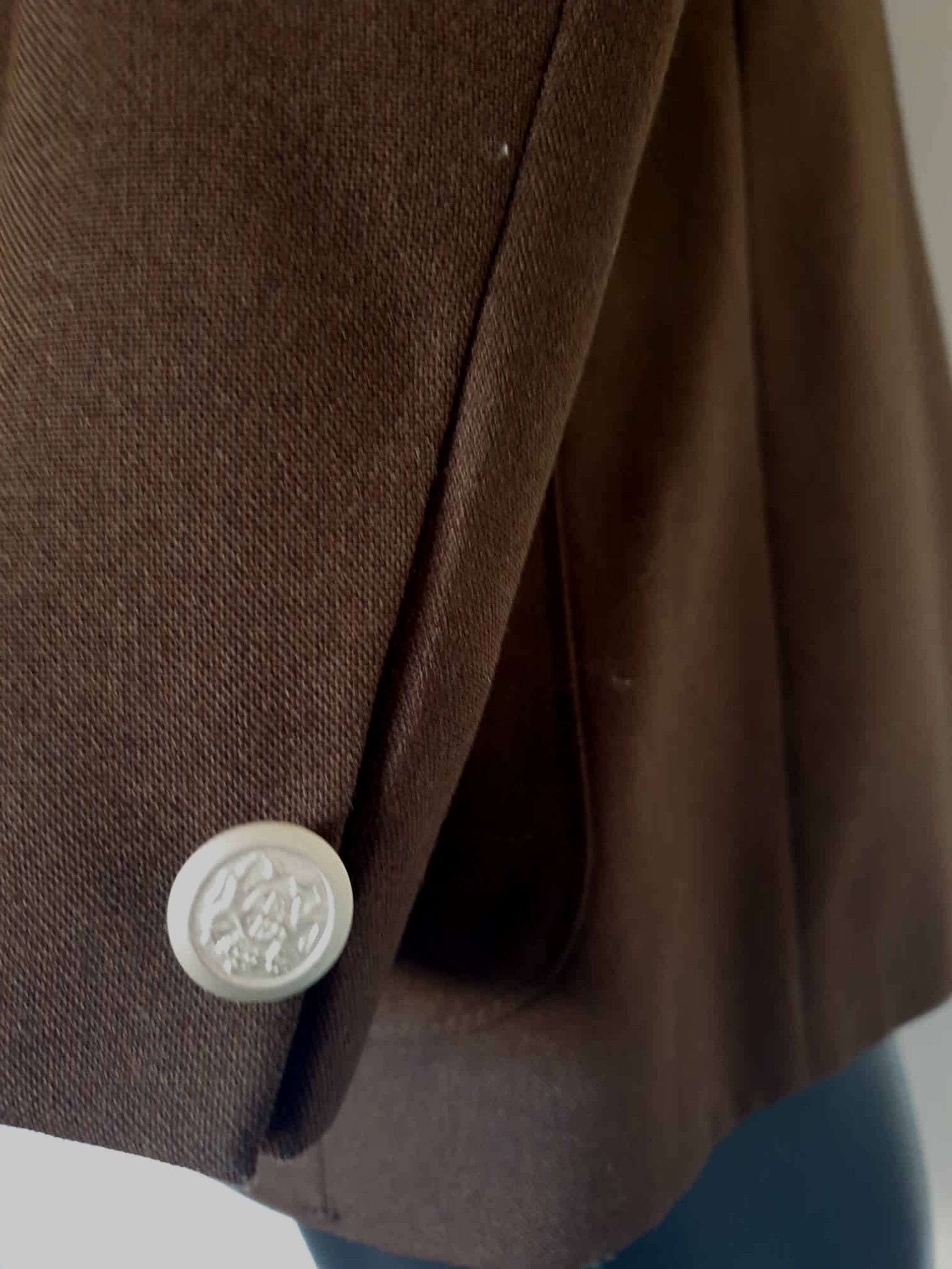 1970s Chocolate Brown Blazer by Stafford Ellinson - XL, 46R