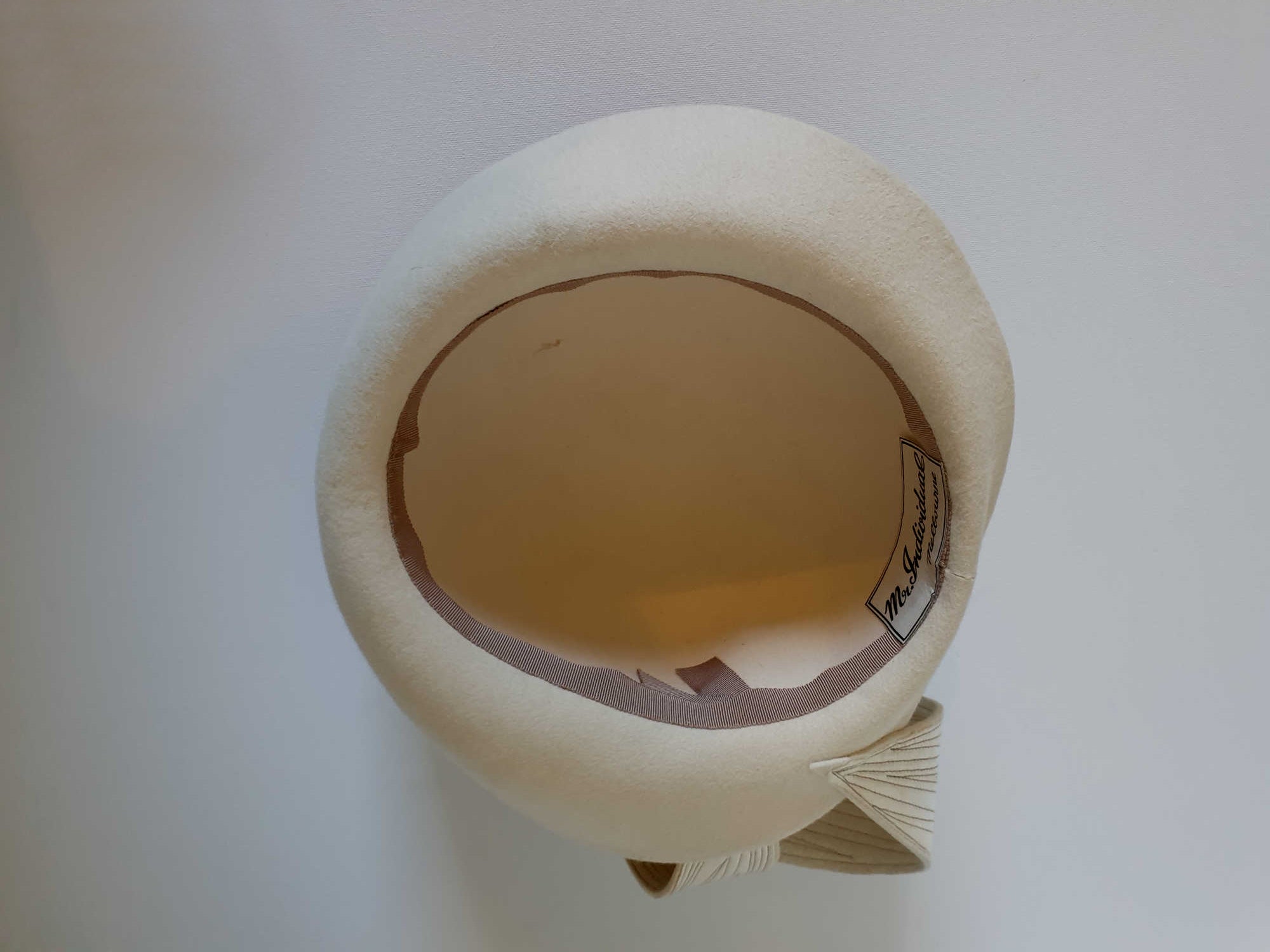 1960s vintage ivory hat by mr individual