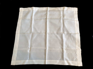 vintage mans cream silk handkerchief