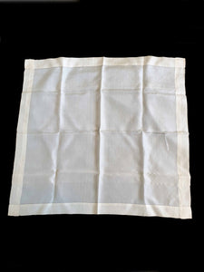 vintage mans cream silk handkerchief