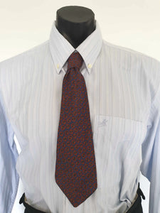 1930s vintage blue grey lozenge motif tie by Webster