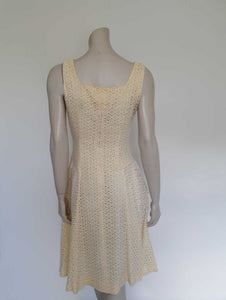 1960s Yellow & White Lace Dress by Francine – Louisa Amelia Jane Vintage