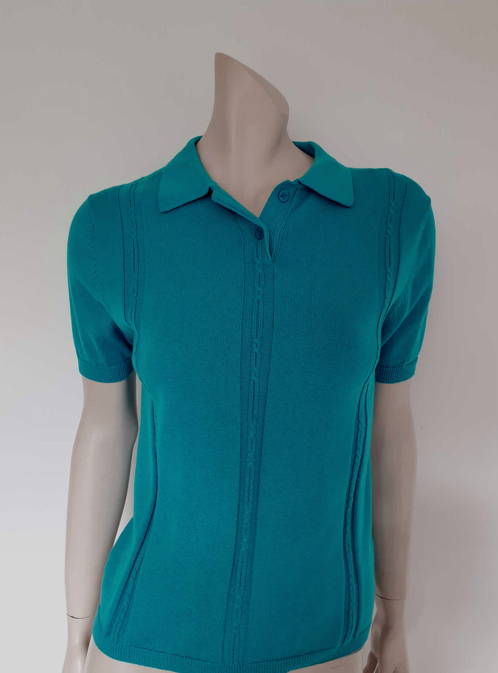 vintage turquoise knit top by slade