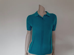 vintage turquoise knit top by slade