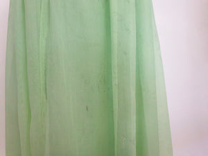 1940s vintage spearmint green evening dress
