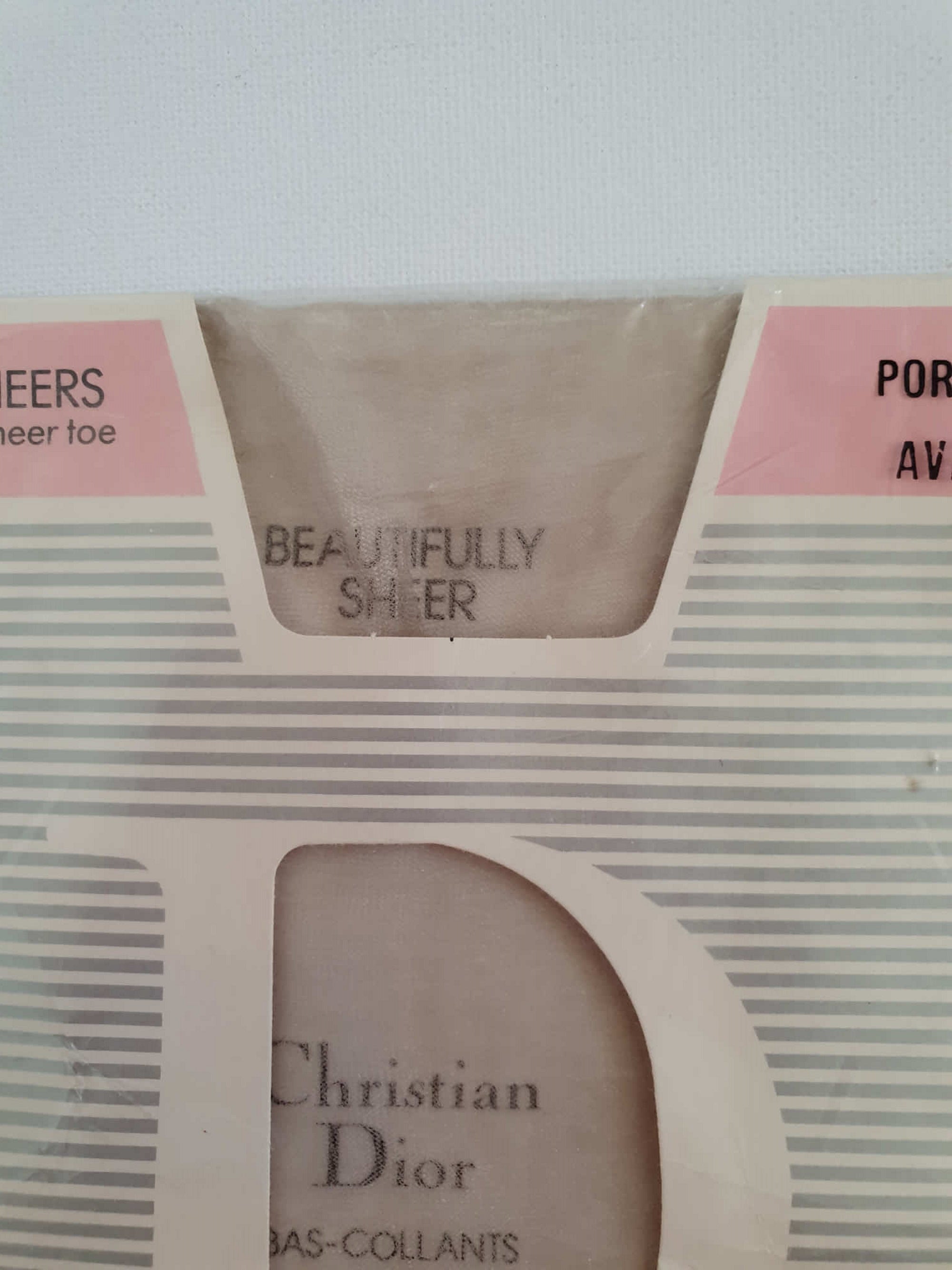 vintage christian dior pantyhose porcelain average