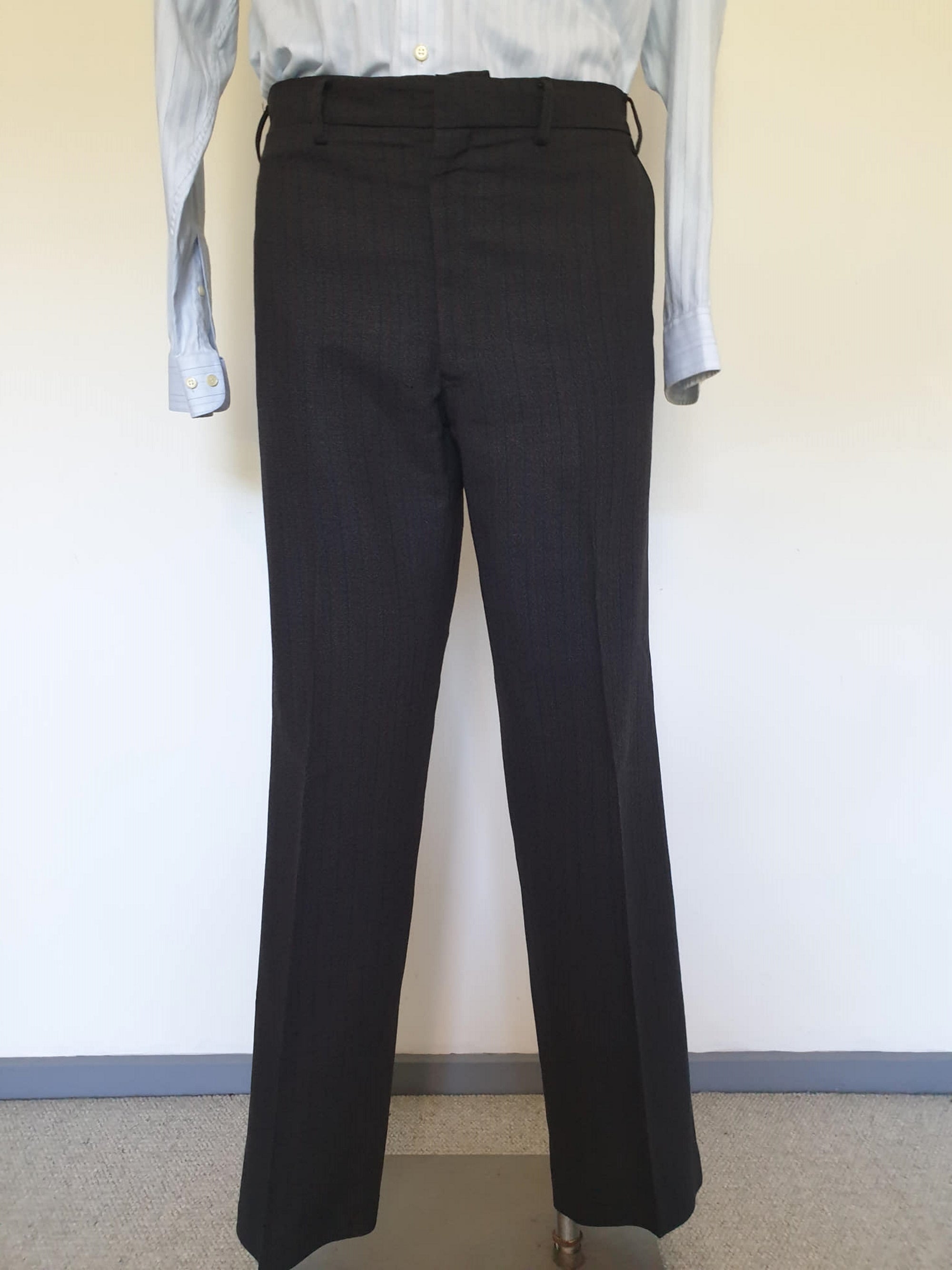 bud tingwell estate 1970s grey pin striped suit