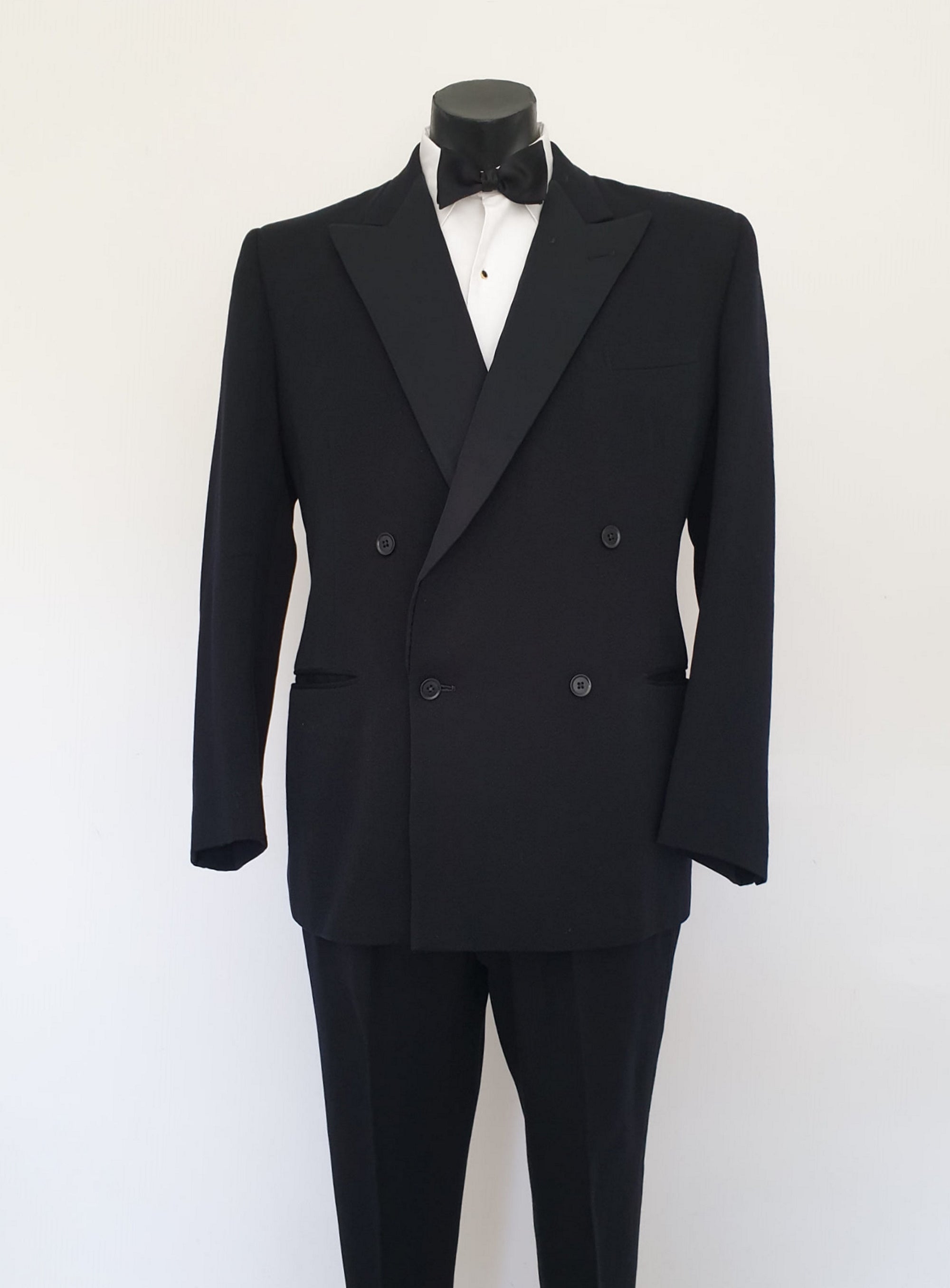 1950s vintage double breasted tuxedo dinner suit charles bud tingwell estate