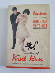 1960s Tan Stockings by Beau Monde - Size 10
