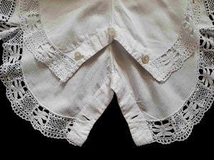 antique white lacy cotton camiknickers step ins combinations