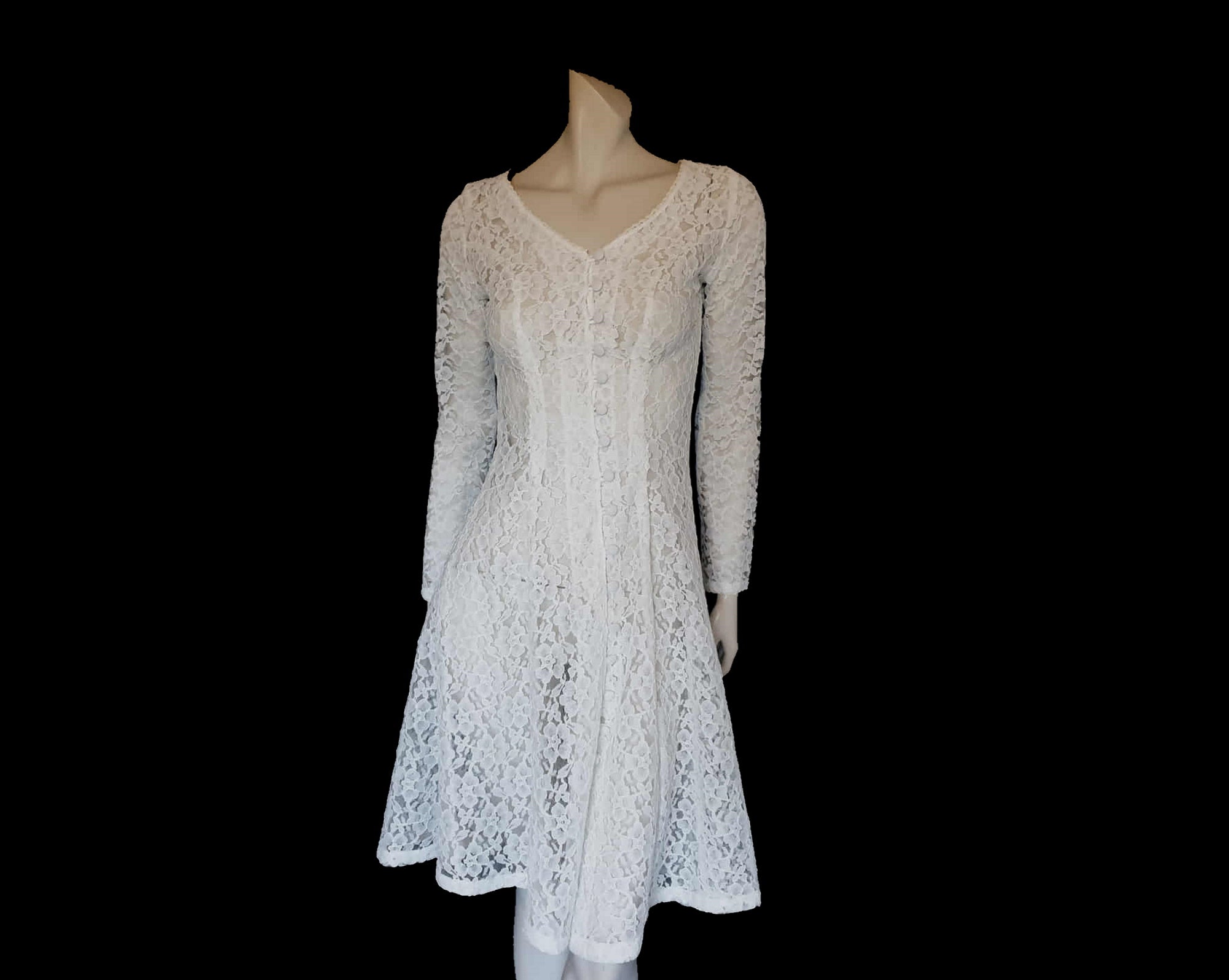 White Lace Dress by Senrera - S