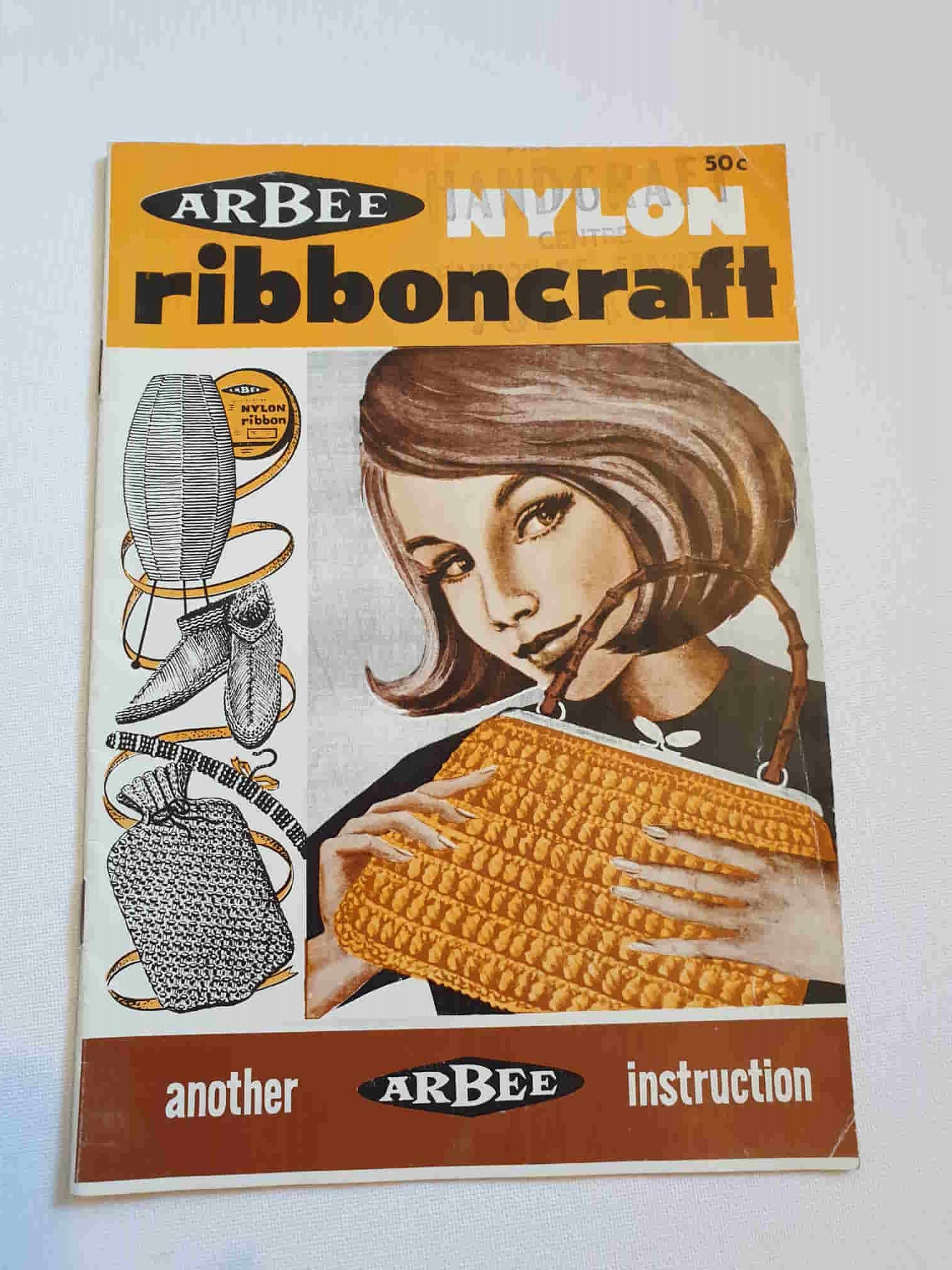 vintage crochet craft book arbee ribboncraft 1960s