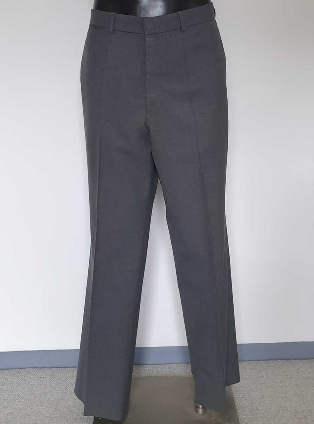 vintage grey wool blend tailored pants trousers by fletcher jones XL