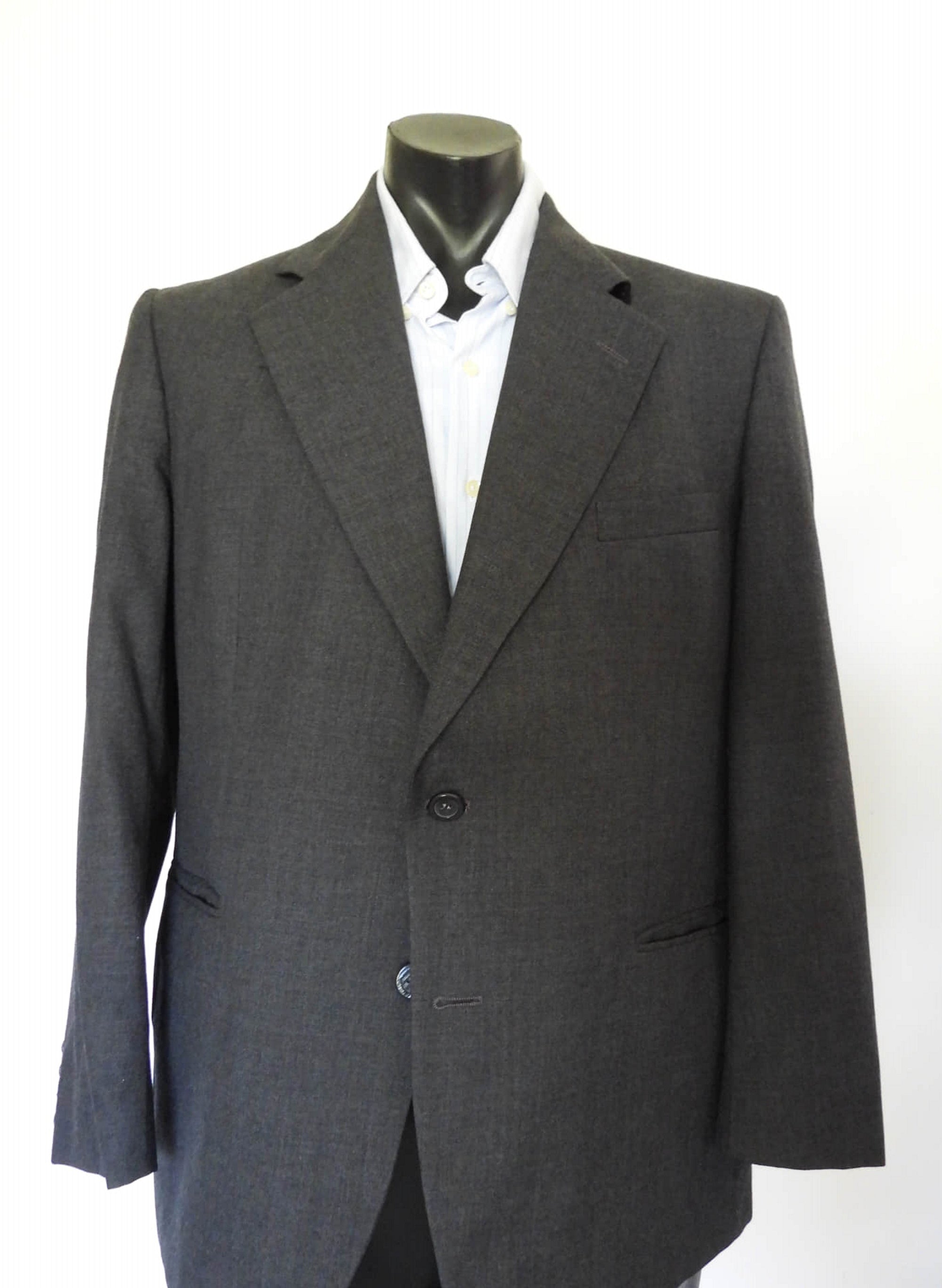 1970s vintage grey jacket by fletcher jones charles bud tingwell estate