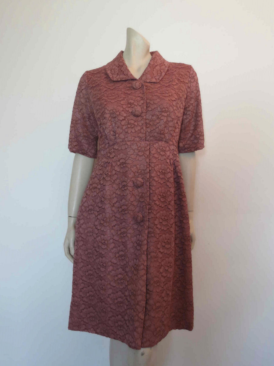 Mulberry Alencon Lace Dress - Bust 91 cm – Louisa Amelia Jane Vintage